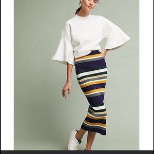 Anthropologie Callahan striped maxi skirt
